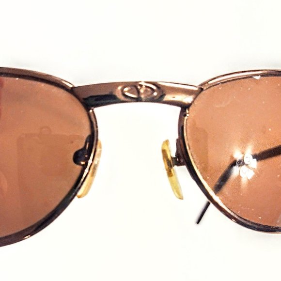 Bronze Finish Fashion Sunglasses ~ Brown Oval Lens ~ Sturdy Metal Frames ~ GVC - Picture 4 of 11